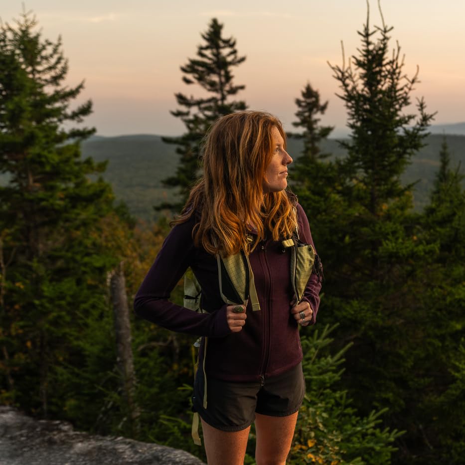 IBEX Merino Wool Women's Shak Hoodoo Hoodie | Full-Zip Mid Layer Jacket with Scuba Hood, Thumbholes & Pockets4