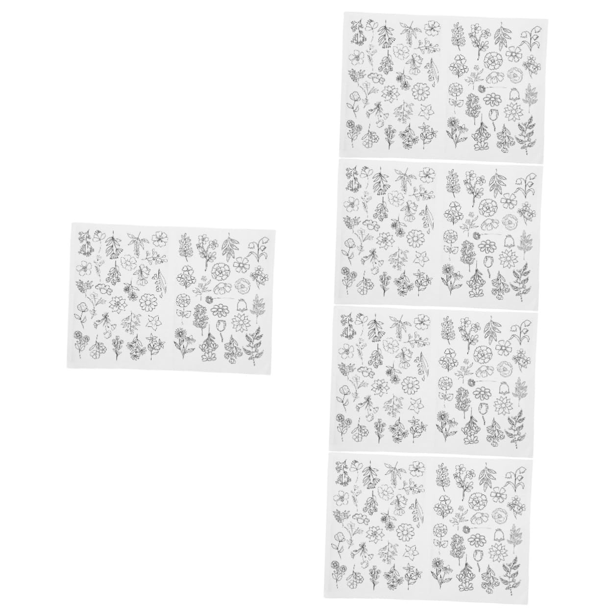 STOBOK 5 Blätter Wasserlöslicher Stabilisator Stickerei Dekorative Stickvliese Stickunterlage Nähen Poly Stickstabilisator Zerreißbares Stickvlies Handnäh-stabilisatoren Stoff Papier