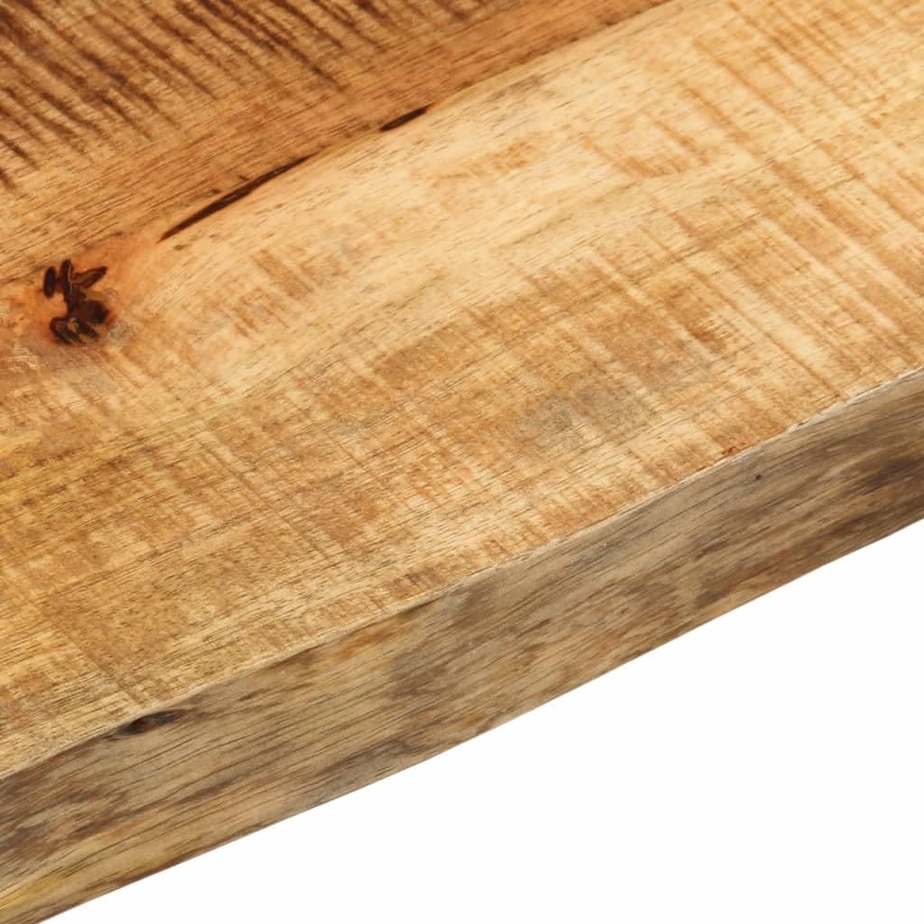 vidaXL Piano Tavolo 160x20x2,5 cm Bordi Vivi Legno di Mango Grezzo, Piano Sostituzione Tavolo, Piano per Tavolo da Pranzo, Piano d'appoggio