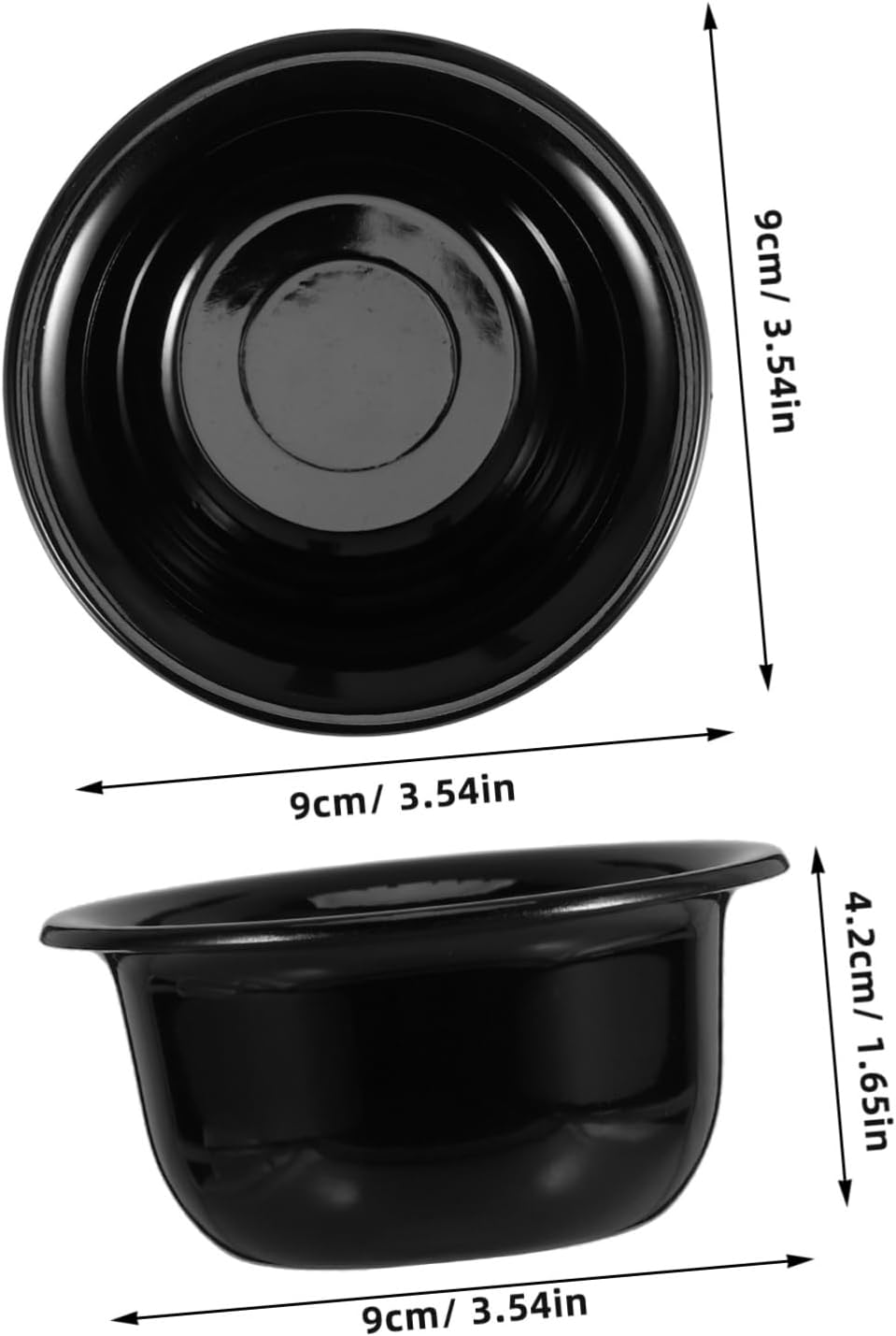 KOMBIUDA Men Plastic Shaving Soap Bowl Lightweight Shaving Cup for Portable Shave Soap Holder