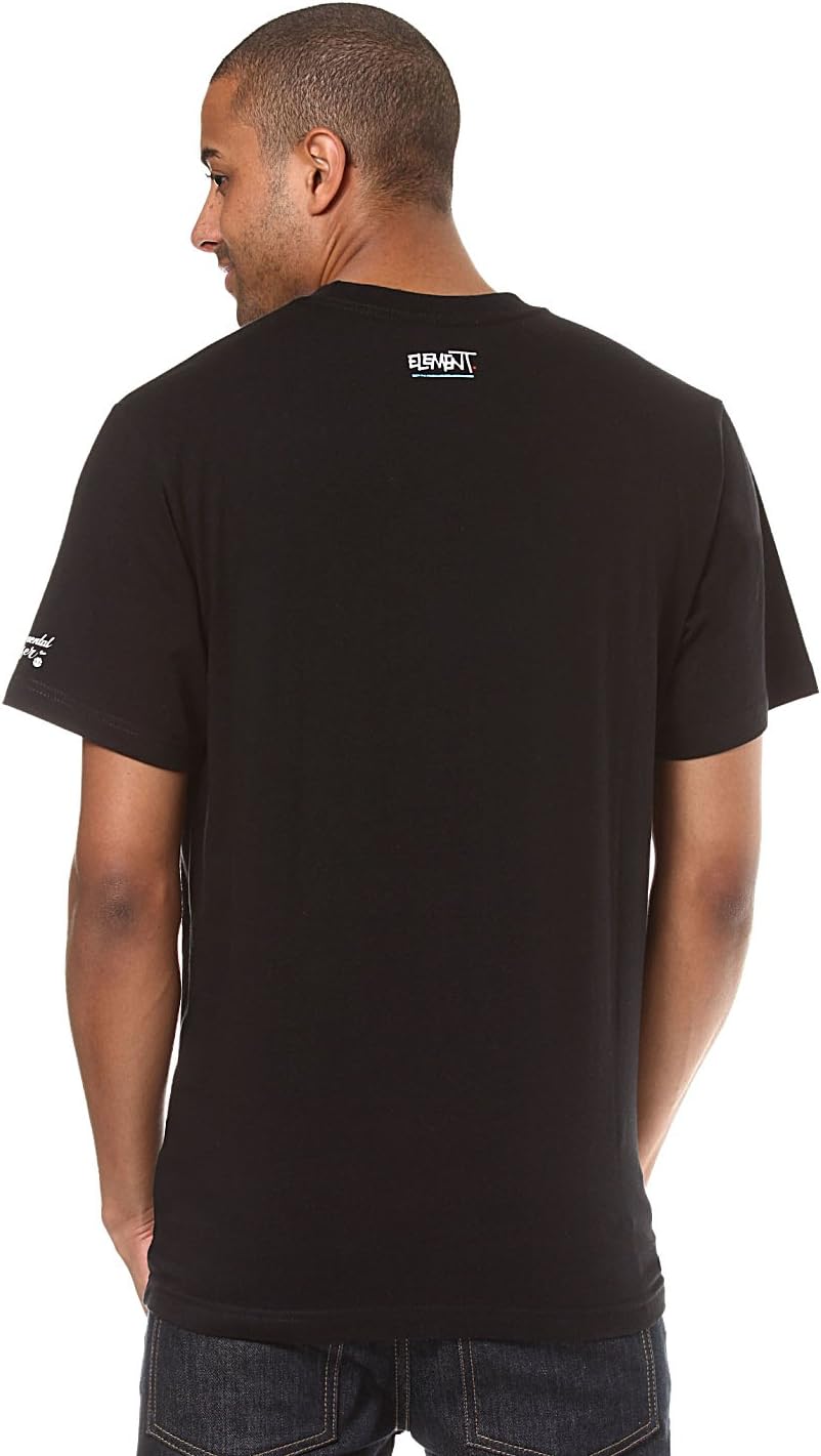 Element Commit Block Short Sleeve T-Shirt in Flint Black (X Large)