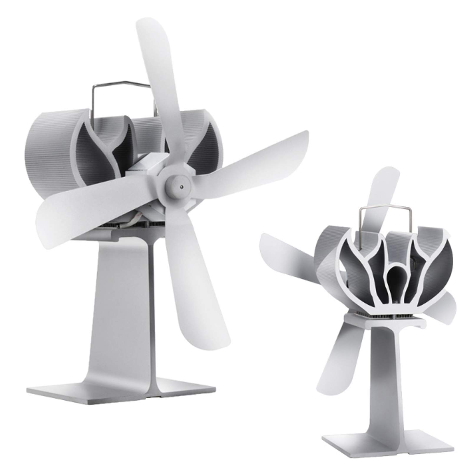 Buy Heat Powered Wood Stove Fan, 4Blade Log Burners Fans Wood