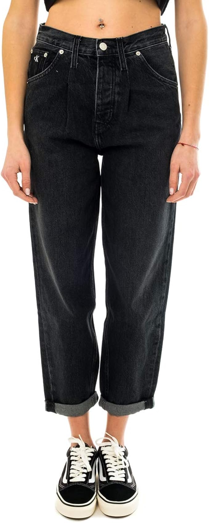 Calvin Klein Jeans Baggy Jeans Donna J20J216142 1BZ Denim Grey : Amazon.it:  Moda