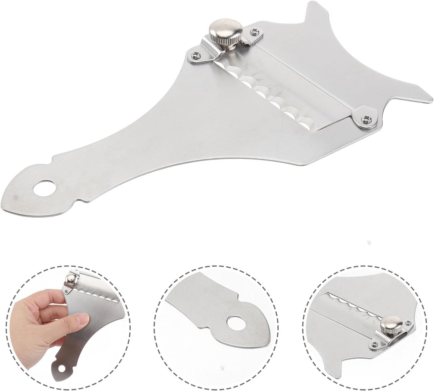 2pcs Stainless Steel Truffle Planer Adjustable Cheese Grater