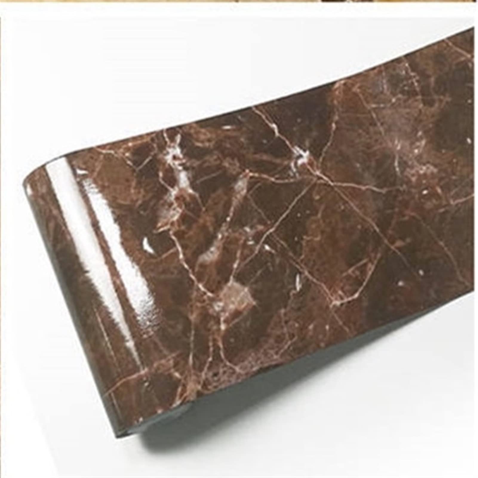 Autocollant Mural Effet Marbre - 5 Mètres - Pour Plinthes Et Bordures - Imperméable Et Décoratif - Neuf