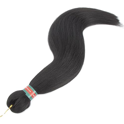 Miniatura 6 de RUN SHUI Cabello trenzado preestirado, extensiones de cabello trenzado Kanekalon, cabello trenzado ombré preestirado, trenzado de ganchillo (24