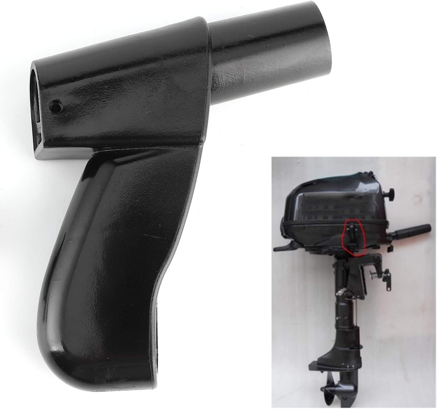 Qiilu Outboard Motor Gear Handle, Gear Shift Lever for Outboard Engine 4 Stroke Short Shaft