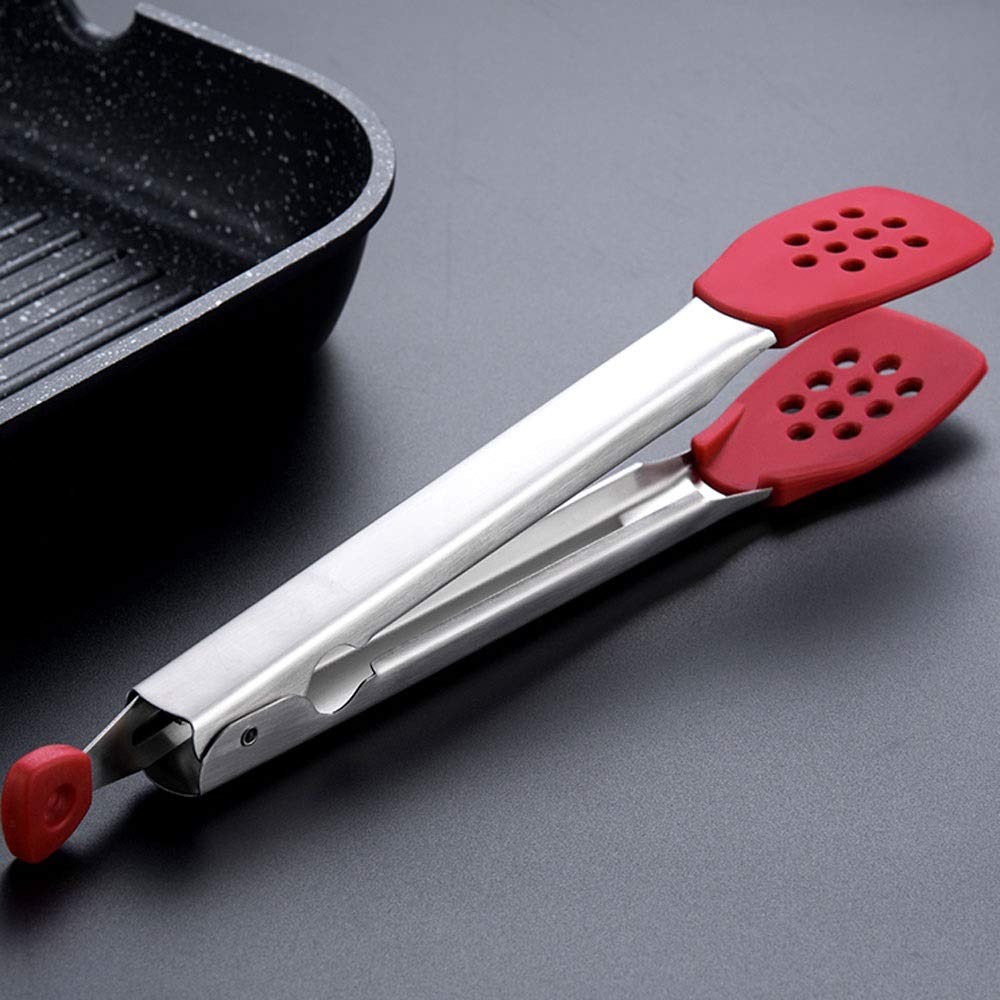 MRKU Pinza de Cocina Antiadherente Especial para Carne, Pinza de Acero Inoxidable 304, Pinza para Alimentos de Alta Temperatura