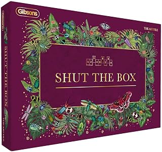 The Art File Shut the Box – Luxury Wooden Family Dice Game for Ages 8+, 1+ Players – Classic Mathematical Board Game with Elegant Design – Premium Gift for Kids & Adults