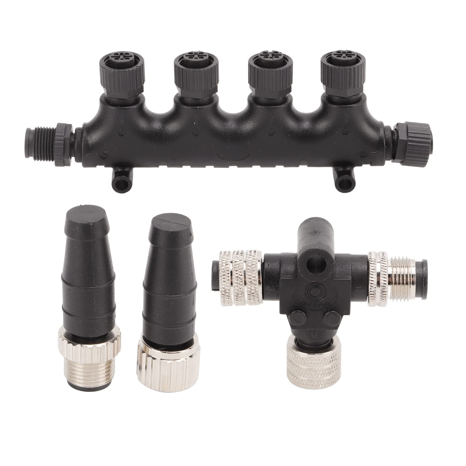 Generic Kabel NMEA 2000 5-pinowy Gwint Kabla Szkieletowego do zastosowań Morskich Kompatybilny z Zestawem Startowym Szkieletu Simrad B&G Navico Networks Zawiera Adapter Trójnika Kablowego Złącze