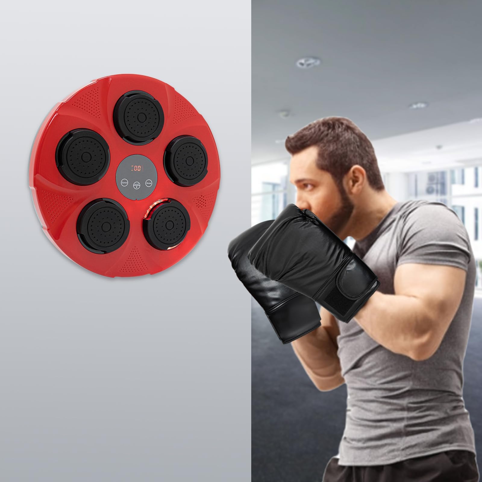 Music Boxing Machine, Musica elettronica Boxing Machine, Musica elettronica da parete Attrezzatura per l'allenamento, Divertimento elettronico intelligente Bluetooth montato a parete Boxing Tr