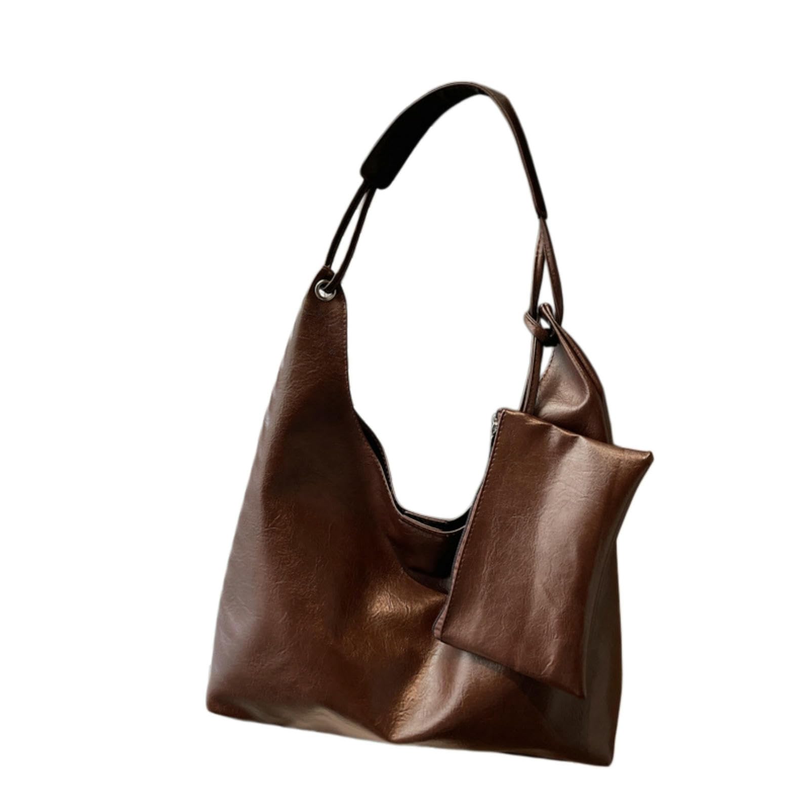 CYUCHENC crossbody bag Trendy, Fashionable, Versatile, Simple, Casual, One-shoulder Portable Tote Cross-coffee Color
