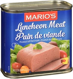 Mario's Canned Food - Canned Luncheon 340g can - Delicious Canned Meat Protein for Any Meal Of The Day- Keto Diet Friendly.