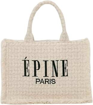 Amazon.co.jp: ÉPINE エピヌ トートバッグ book tote bag ホワイト