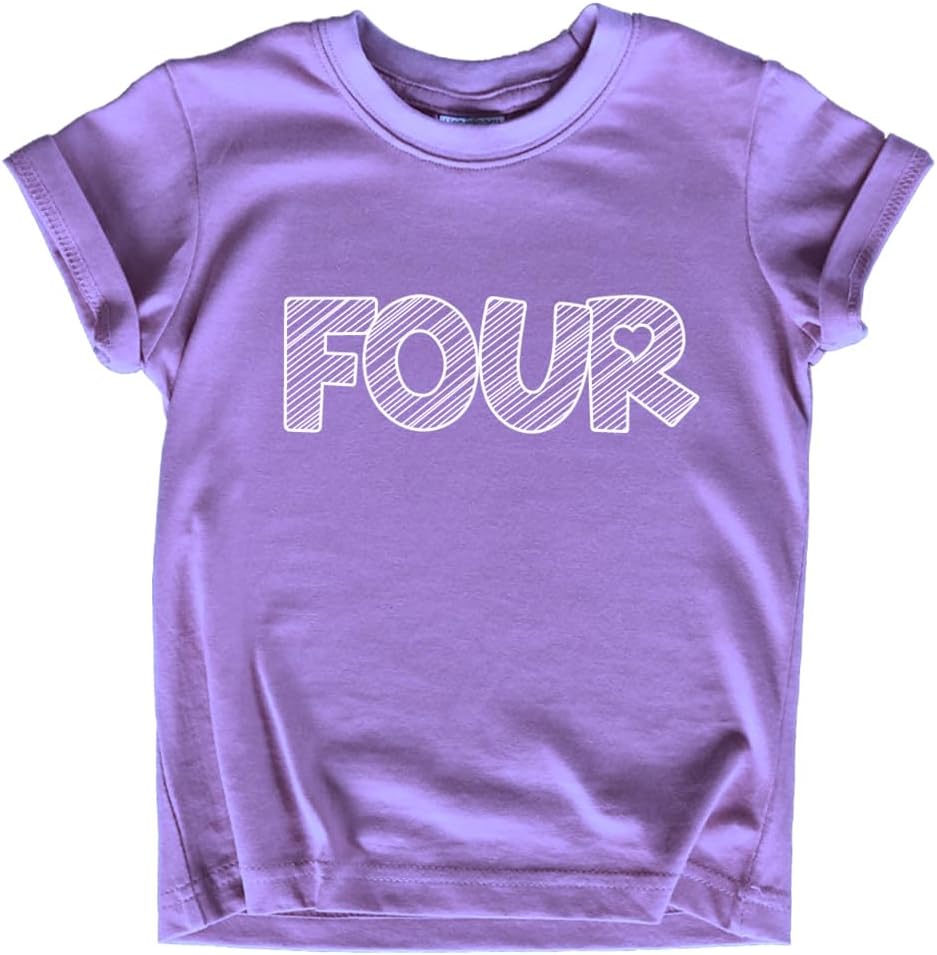 Unordinary Toddler 4th Birthday Shirt Girls 4 Year Old Outfit Girl Four Years Happy Bday Fourth Shirts