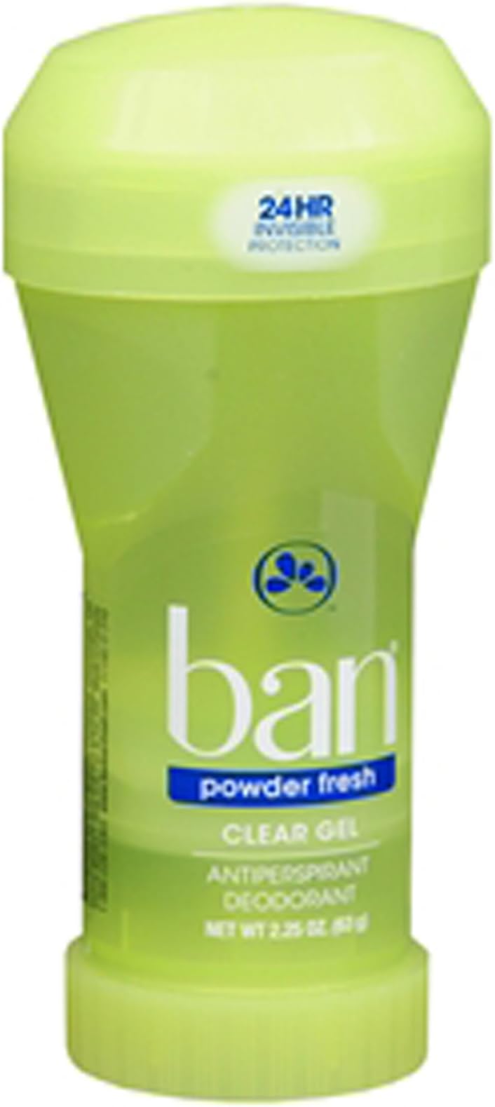 Ban Clear Gel Deodorant, Powder Fresh - 2.25 oz