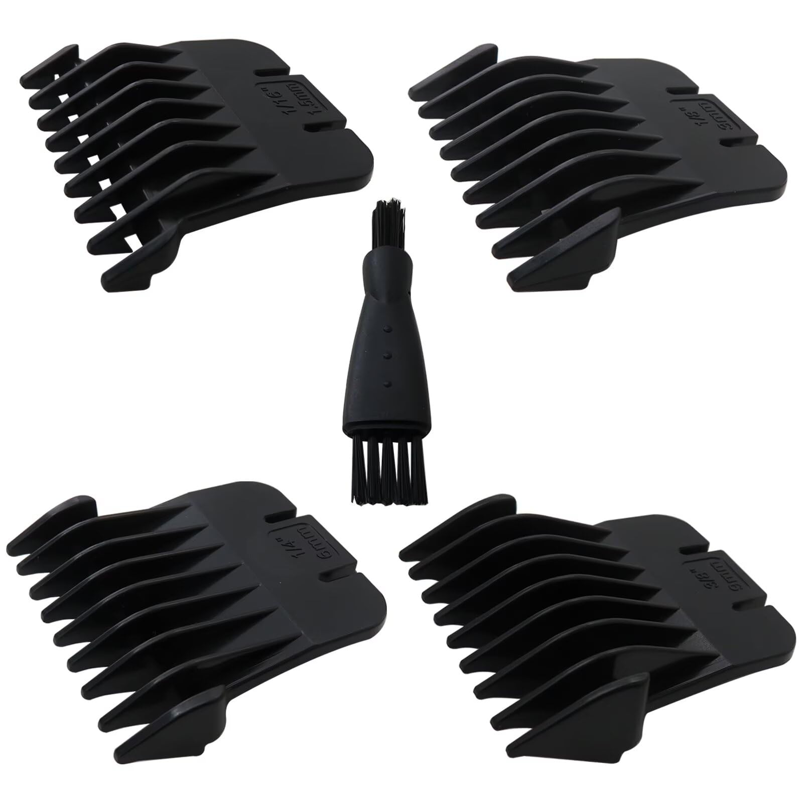 Trimmer Blade Attachment Combs Set Fit for Andis T Outliners, 1/16-3/8 inch Trimmer Guards Fit for Andis pm-t, pmt-2, D-4, d-5, GI, GTO, slii, rt-1 by YTXXDEUS