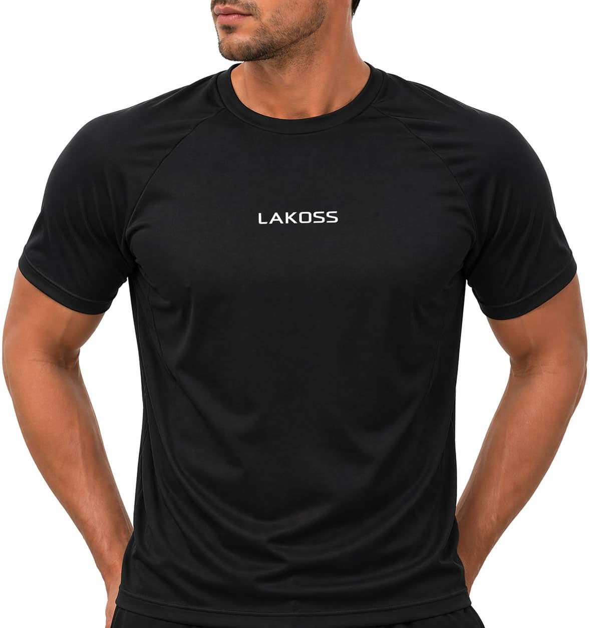 Camiseta Masculina LaKoss™ UV50+ Proteção Solar Original Dry Fit Poliamida Elastano Segunda Pele Leve, Respirável e de Secagem Rápida para Corrida, Treino, Academia, Esportes ao…