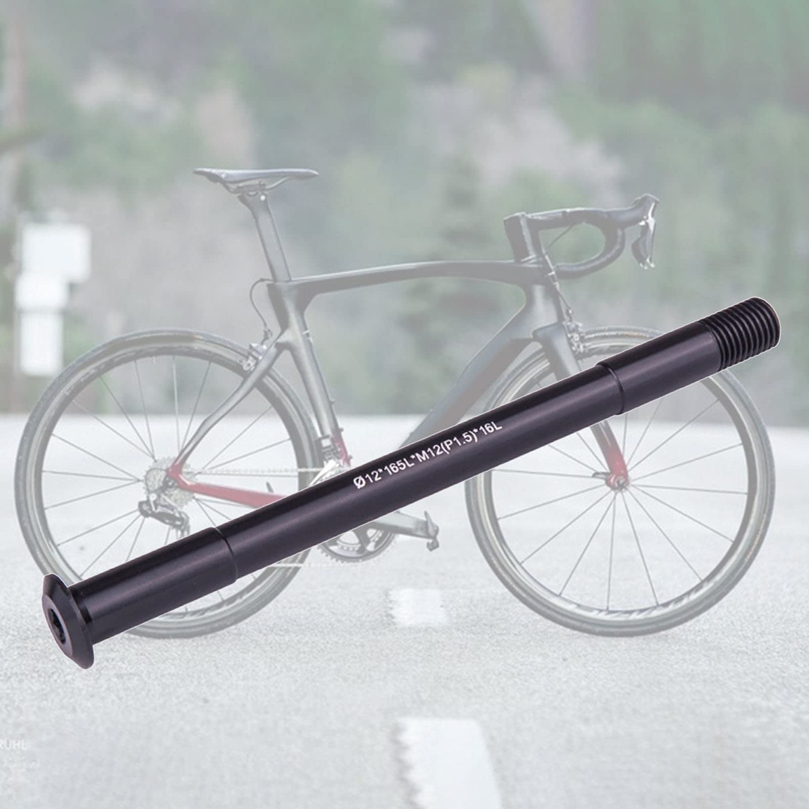 SM SunniMix 12mm 14mm 15mm Adapter Through Axle Rear Hub Conversion, Aluminum Alloy MTB Hub Thru Axle QR Skewers, 12mm 165mm 1.5mm