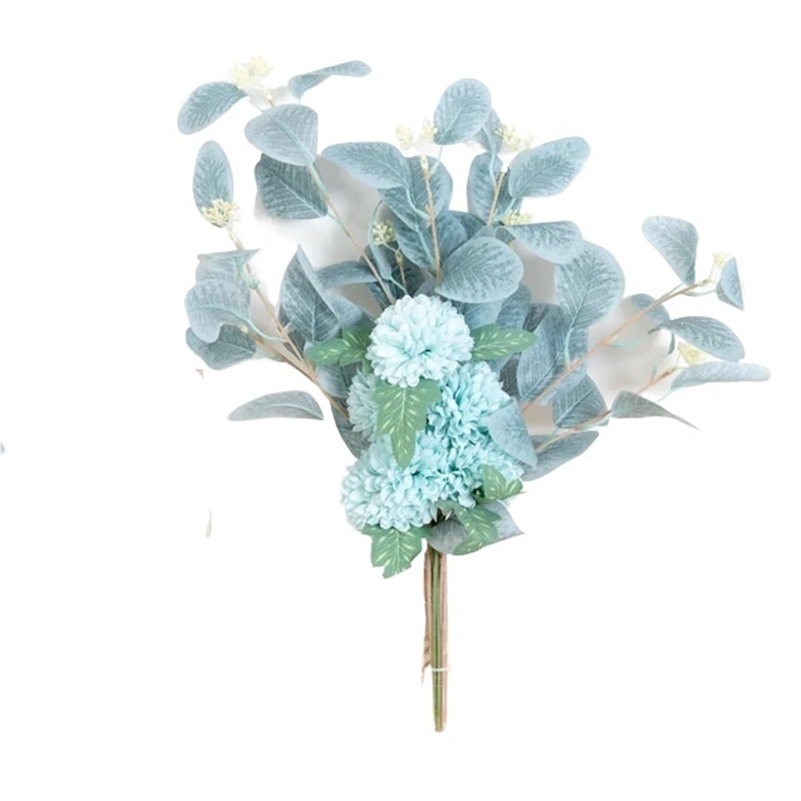 Artificial Flower Branches Artificial Flower Silk Chrysanthemum Leaf Home Vase Decoration Bouquet Wedding Arrangement Plants(Color10)