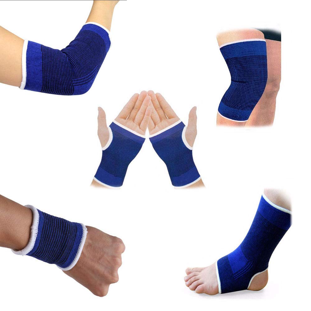 Sports Fitness Équipement de protection 1 paire de genouillères pour poignet et cheville Protection pour la course à pied, la danse, le basket-ball, le volley-ball, le tennis