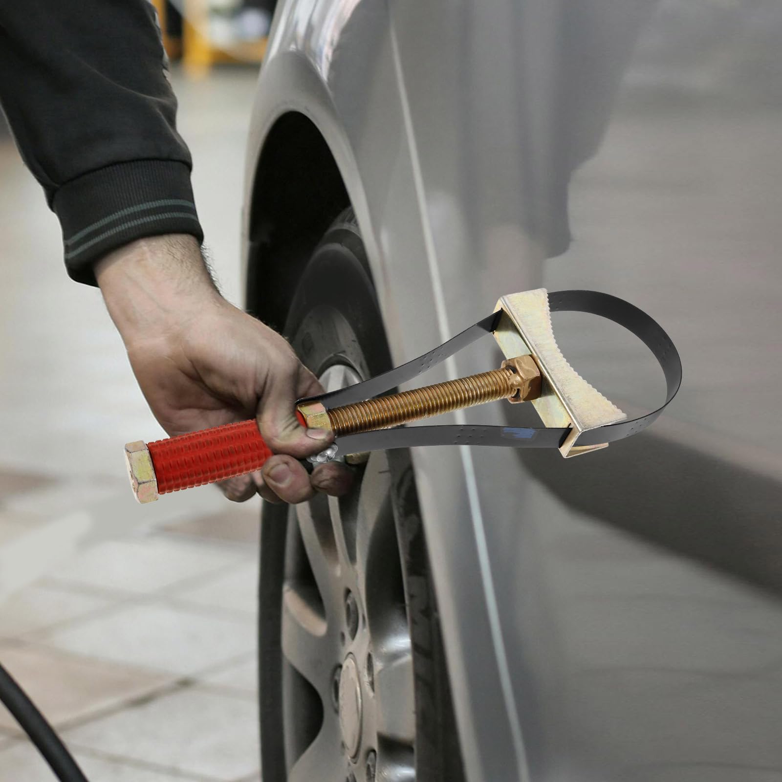 Chiave a Nastro in Acciaio per Filtro Olio Auto Design Multifunzionale e Stabilità Migliorata per Appassionati Fai-da-te e Meccanici