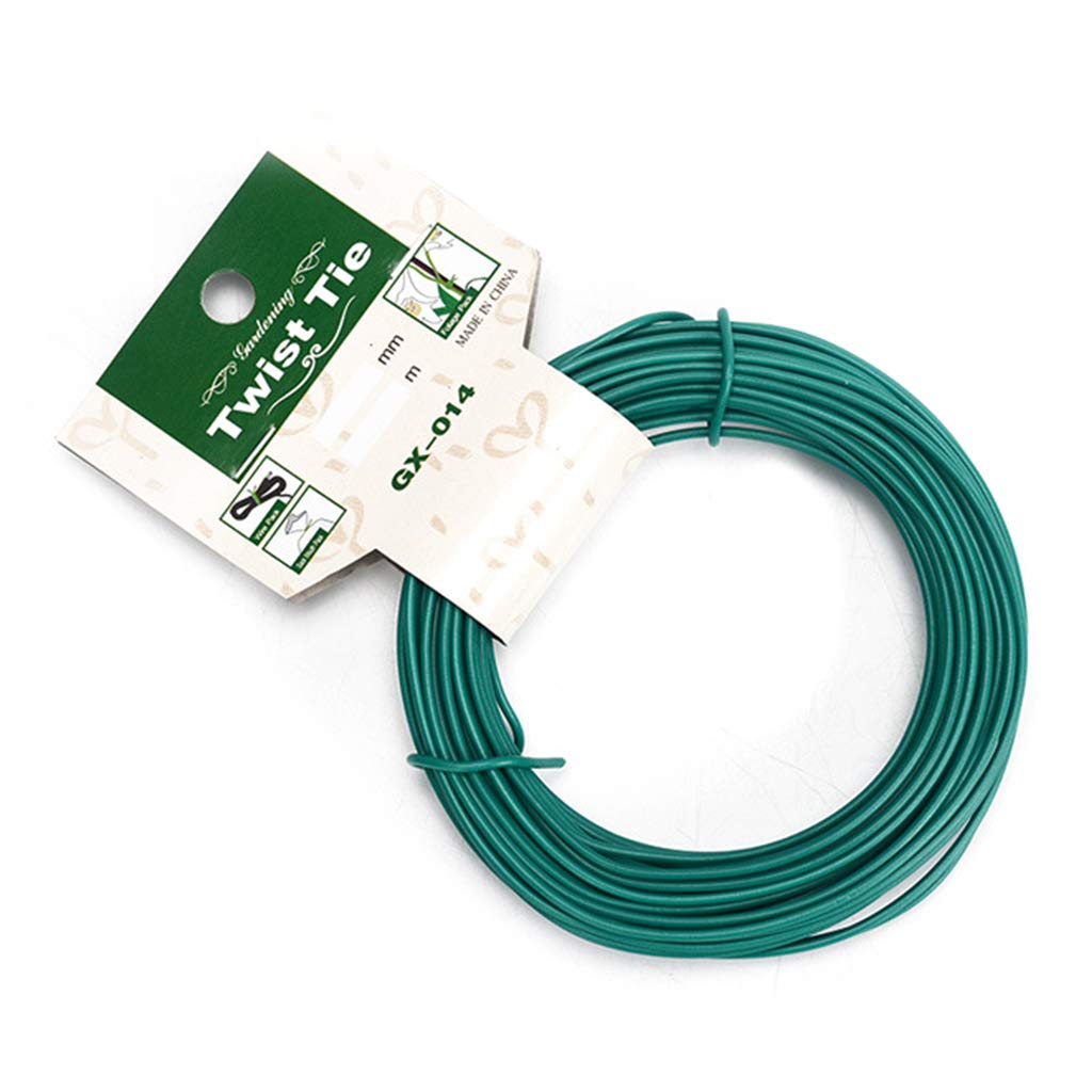 GUMEI15m Plant Twist Tie Garden Wire Green Coated String DIY For Garden Training Support Strap Bonsai Outlet Cable