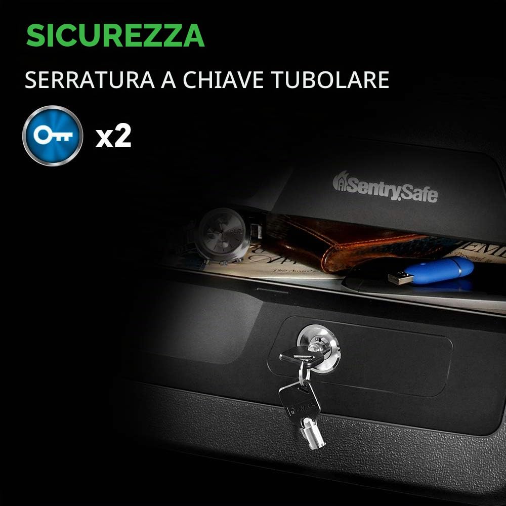SentrySafe CHW30220 Cassaforte ignifuga, Grigio e Nero, 0.36 Cubic Feet