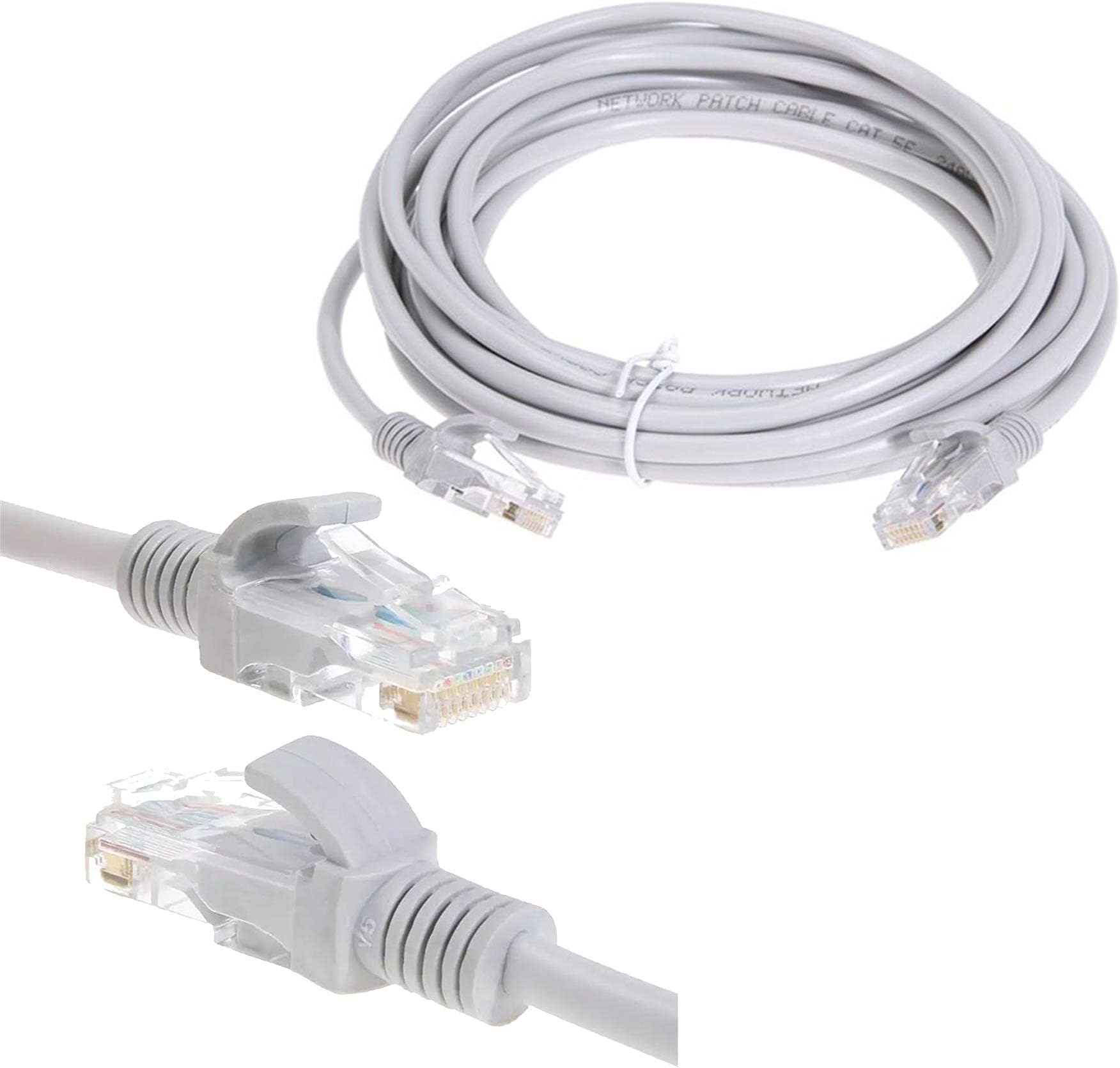 giZmoZ n gadgetZ Cat6 Ethernet Cable, Outdoor&Indoor - RJ45 Computer Networking Cord - Heavy Duty High-Speed 26awg Cat5 Lan Network Cable 40gbps 5M