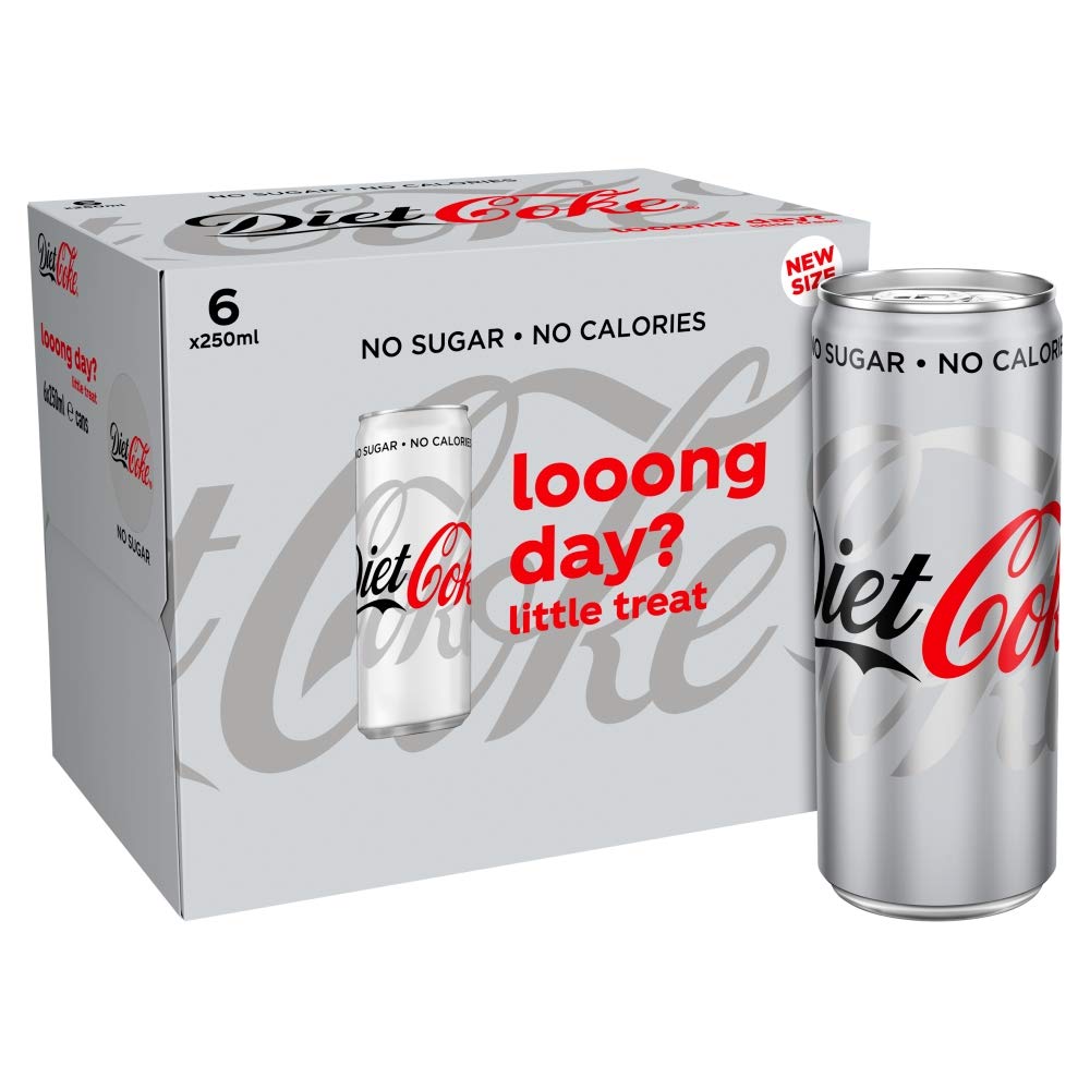 Diet Coke, 6 x 250ml