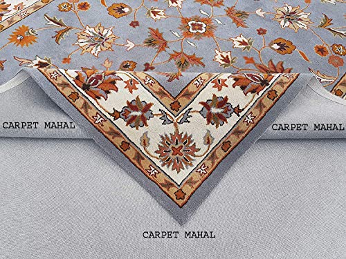 Image of Carpet Mahal Export Quality Tuffted Pure Woollen Carpet for Living Room Bedroom Size 4 x 6 feet (120X180 Cm) Color-Multi