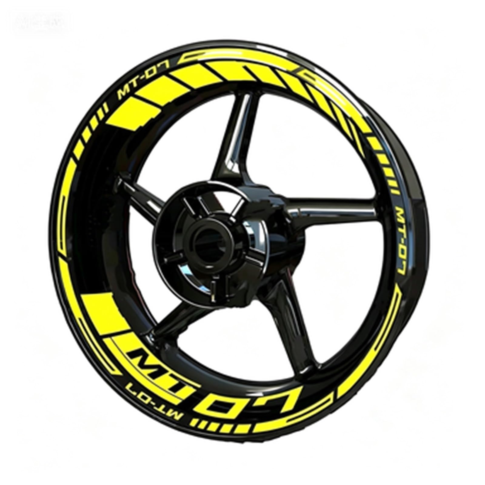 Motorcycle Wheel Stickers Night Reflective for Yamaha MT-07 MT07 2025 2024 2023 2022 2021 2020 2019 Decorative Rim Motorbike(Color27)