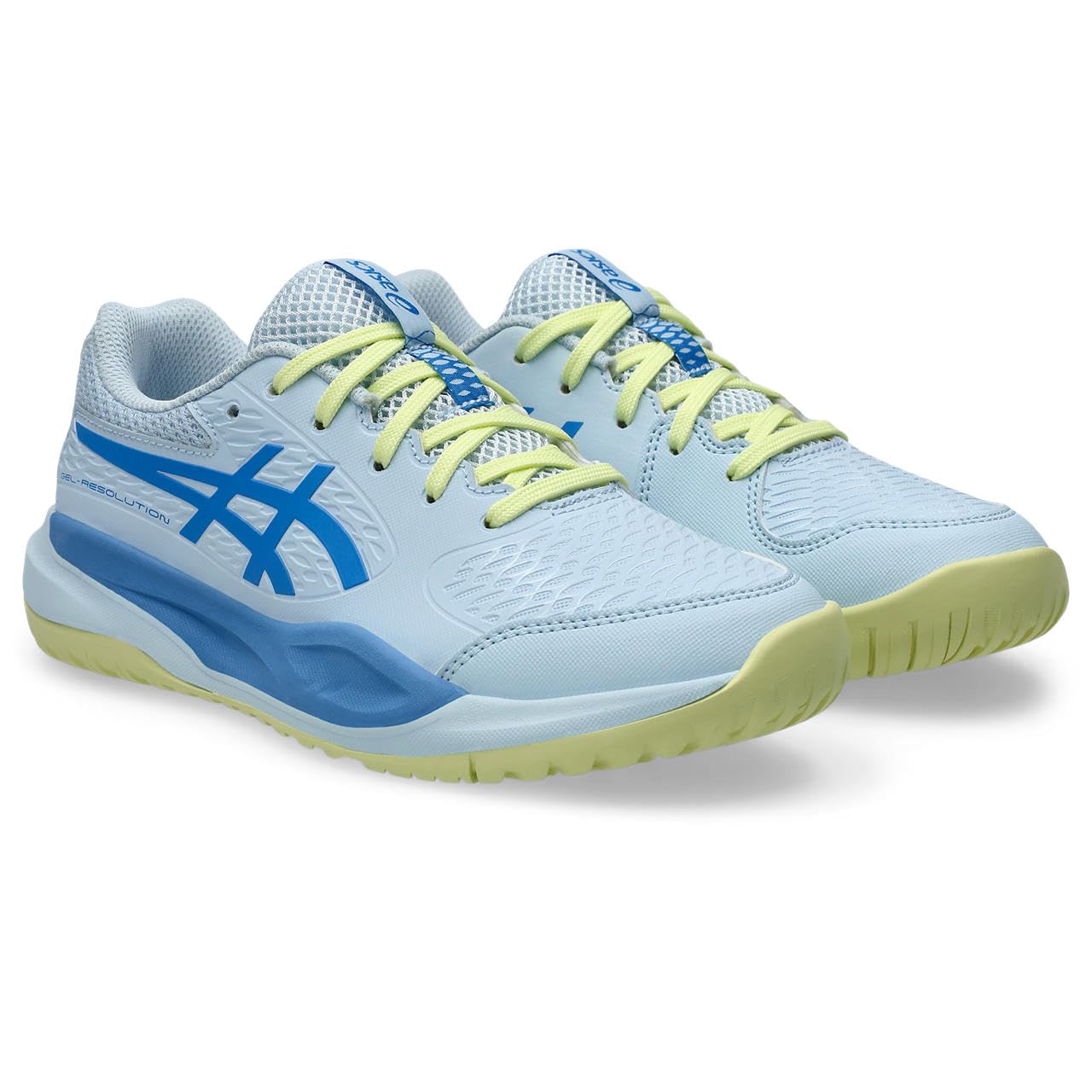 ASICS Gel-Resolution X GS Sneaker, Light Blue/Blue Coast, 5.5 UK