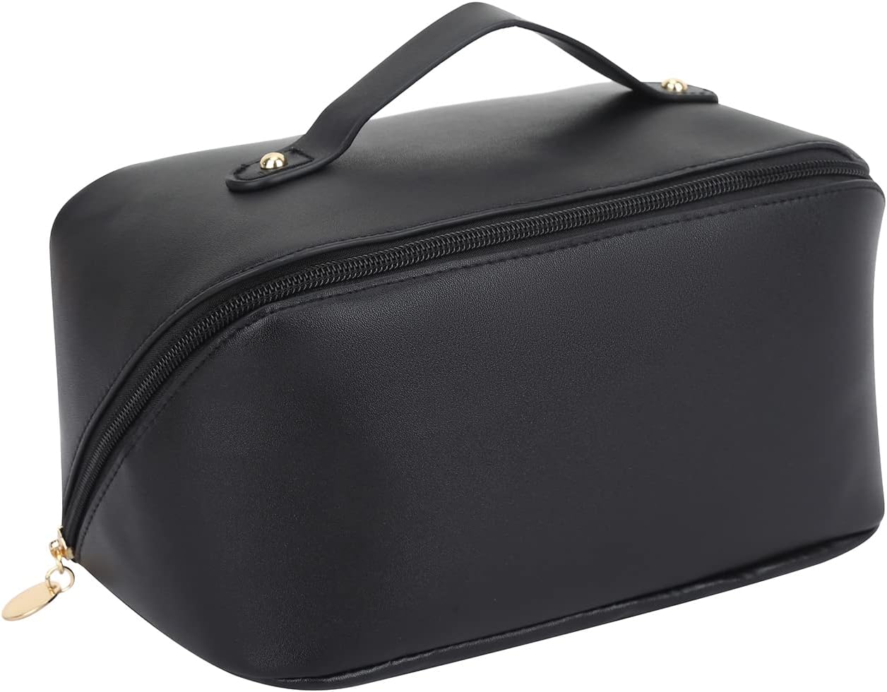 NIBESSER Large-Capacity Travel Cosmetic Bag, Makeup Bags Hanging Toiletry Wash Bag Waterproof Portable Storage Bag Multifunction Makeup Organizer with Handle and Zipper