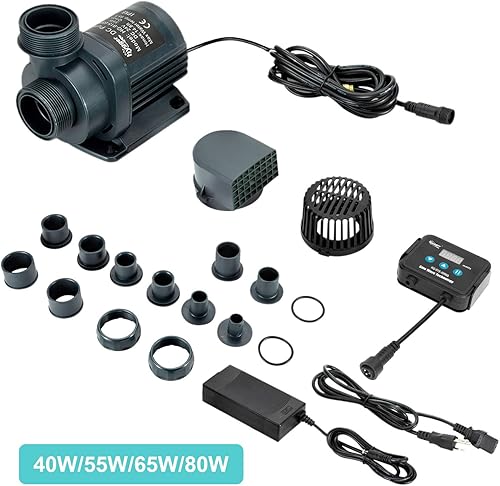 Miniatura 2 de Hygger Bomba de agua sumergible silenciosa y externa de 24 V de 2650 GPH, con controlador (configuración del 30% al 100%), potente bomba de retorno