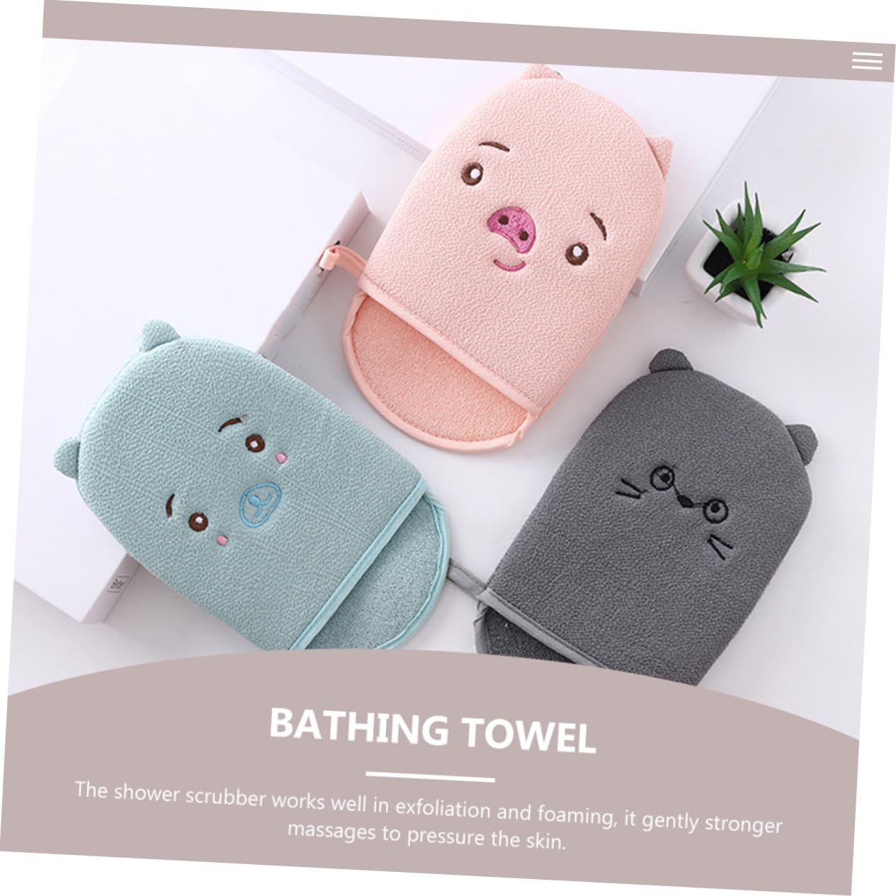 Healvian 6piezas Guantes Exfoliantes De Para Limpieza Profunda Del Cuerpo Para Espalda Brazos y Material y Práctico Ahorra y Energía El Baño