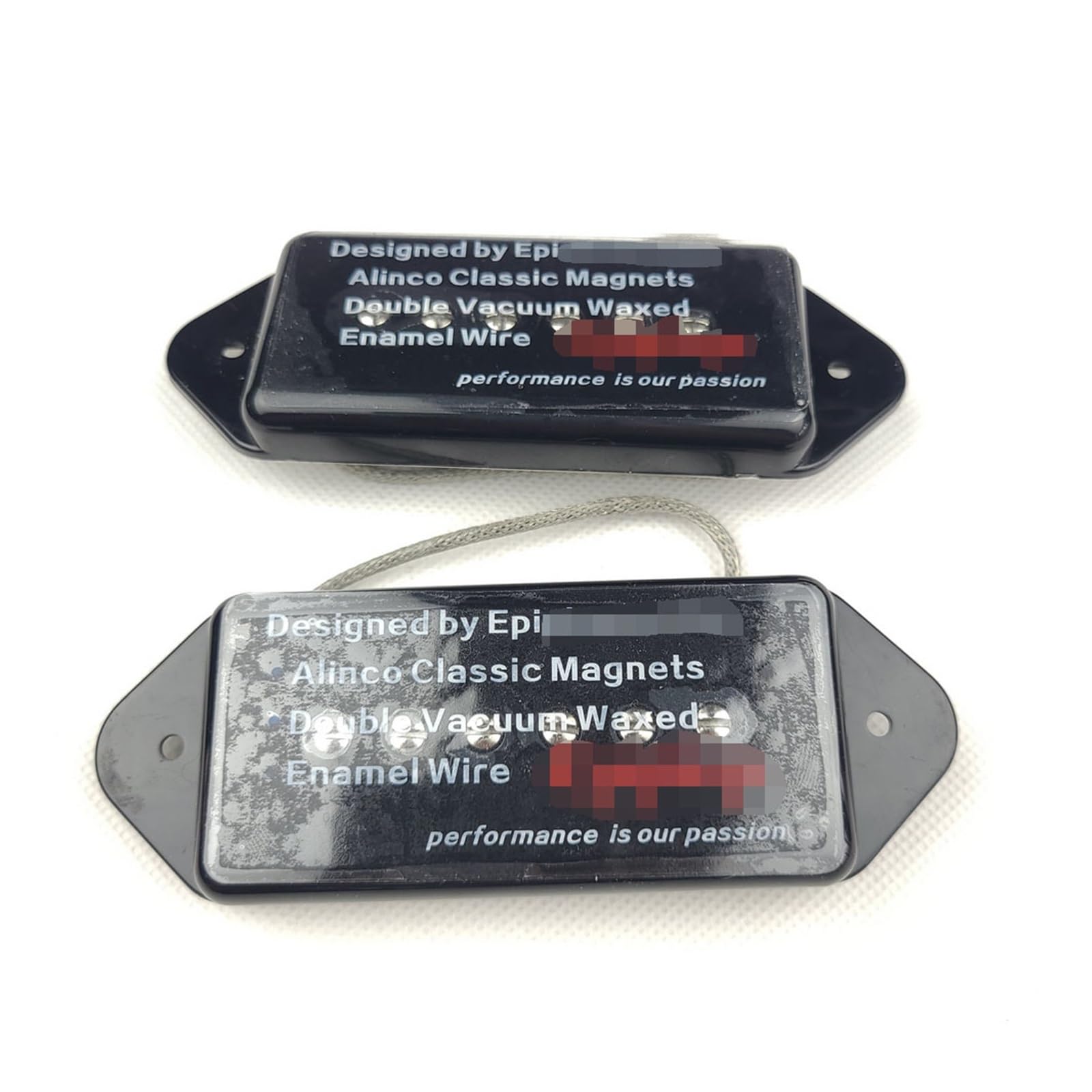 BABYCE Guitarras eléctricas Piezas Pastillas Black Alnico Pickups Single Coil Bridge Pickup para Guitarra Eléctrica SG/LP (Color : 2 PCS)