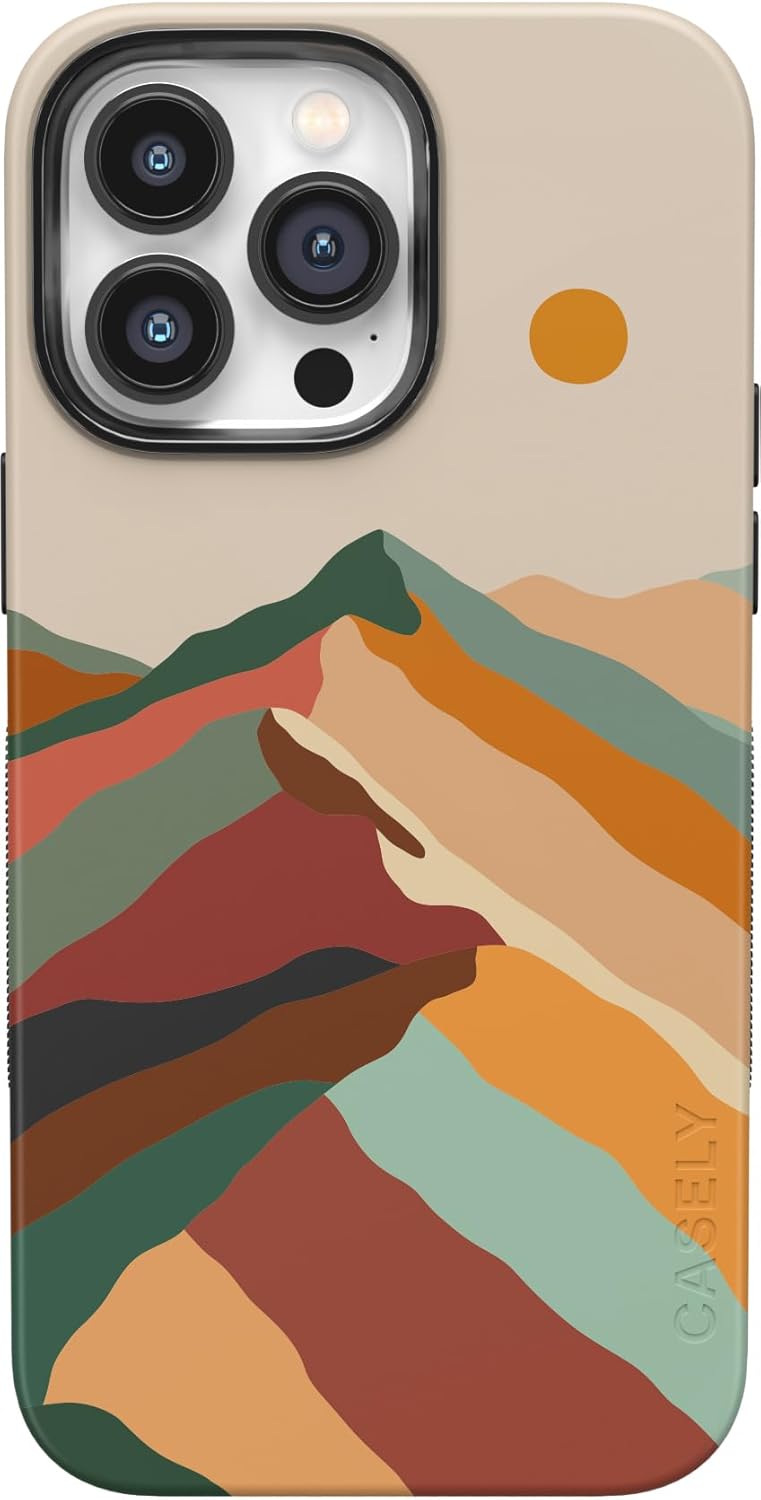 Casely iPhone 14 Pro Max Case | Magic Mountain | Colorblock | Bold Protective Design | Compatible with MagSafe