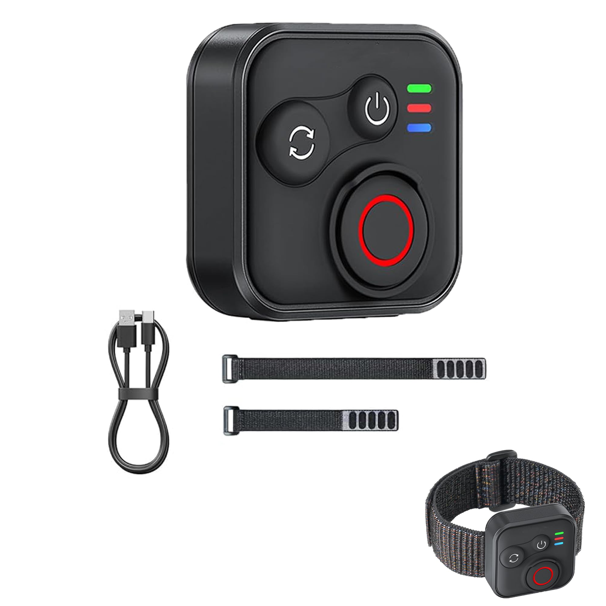 Telecomando Bluetooth senza fili intelligente per GoPro Hero 13/12 e Insta360 X5/GO 3S/Ace Pro 2, controllo otturatore impermeabile con cavo di ricarica