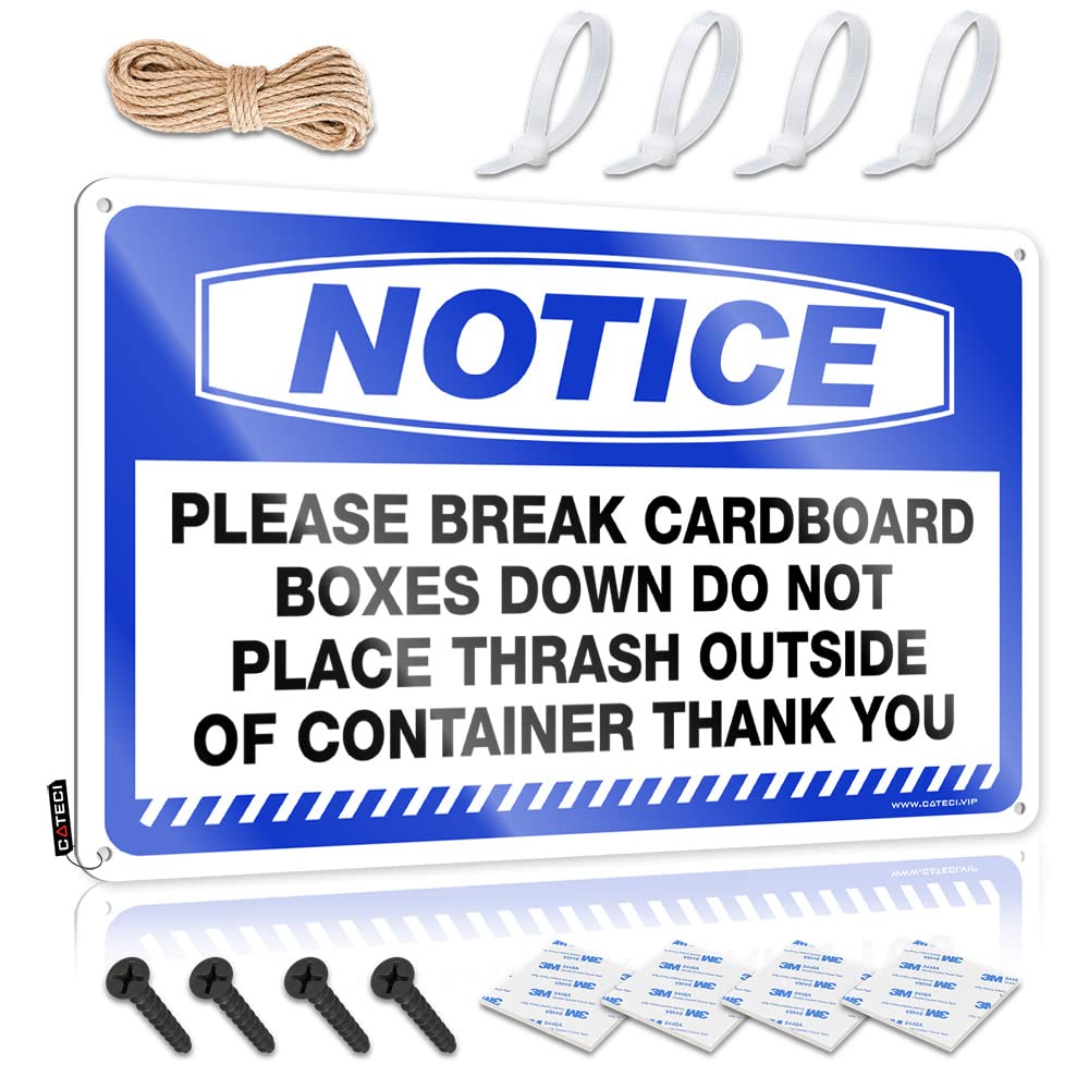 Decoration Cute Bathroom Decor Wall Decor | Notice Please Break Cardboard Boxes Down Do Not Cool For Backyard Home(30X40CM)