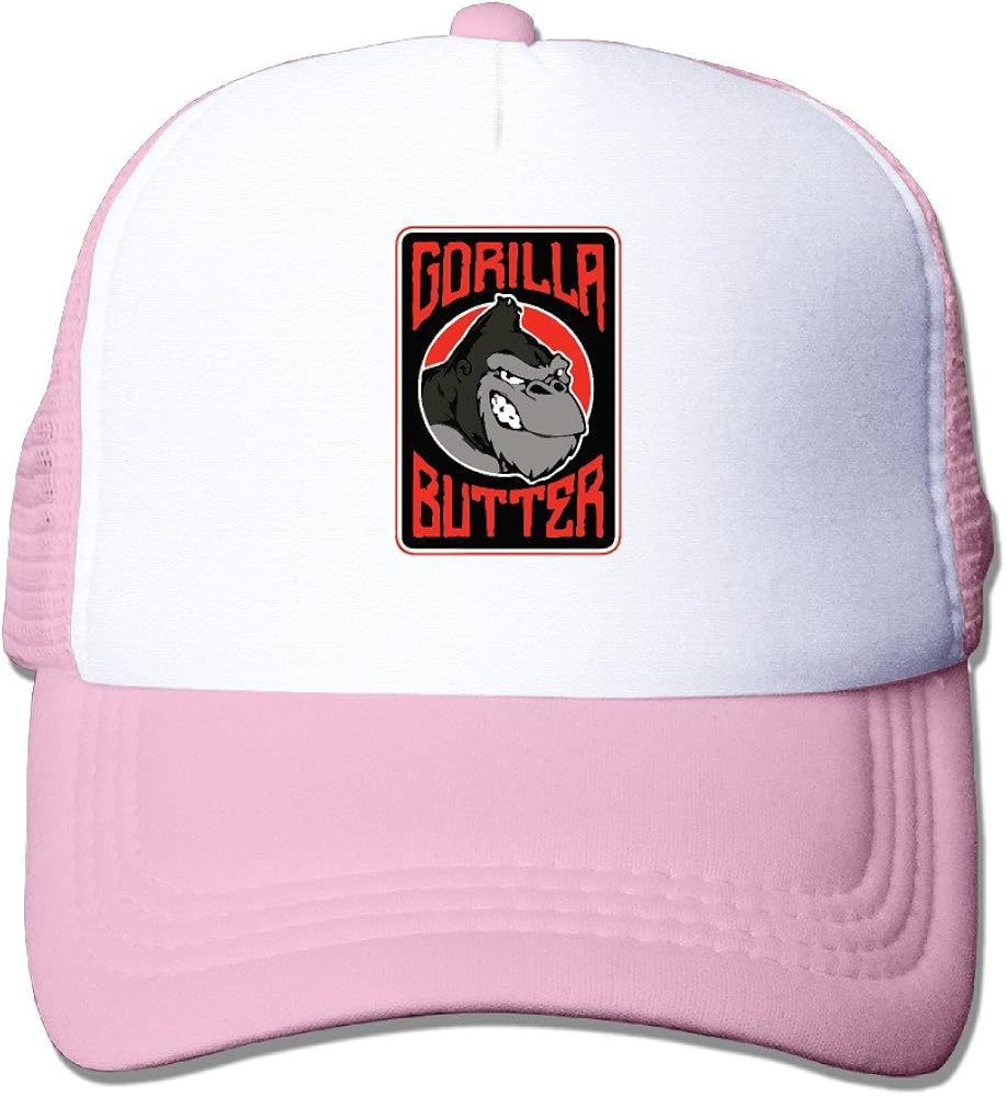 Cartoon Funny Gorilla Butter Trucker Hat Mesh Cap