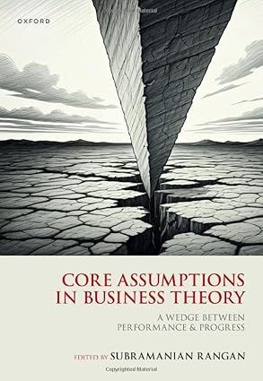 Core Assumptions in Business Theory:A Wedge Between Performance and Progress