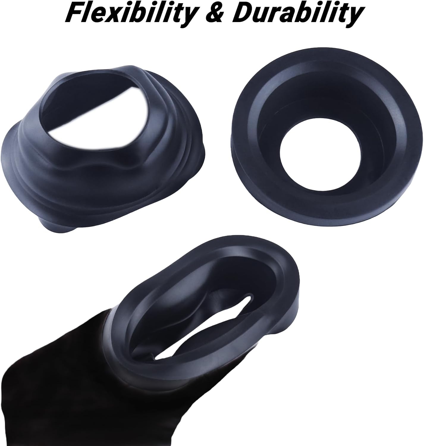 2.5 inch Rubber Grommet for Trailer Marker/Clearance LED Light with 2 Prong Pigtails, 10Pcs