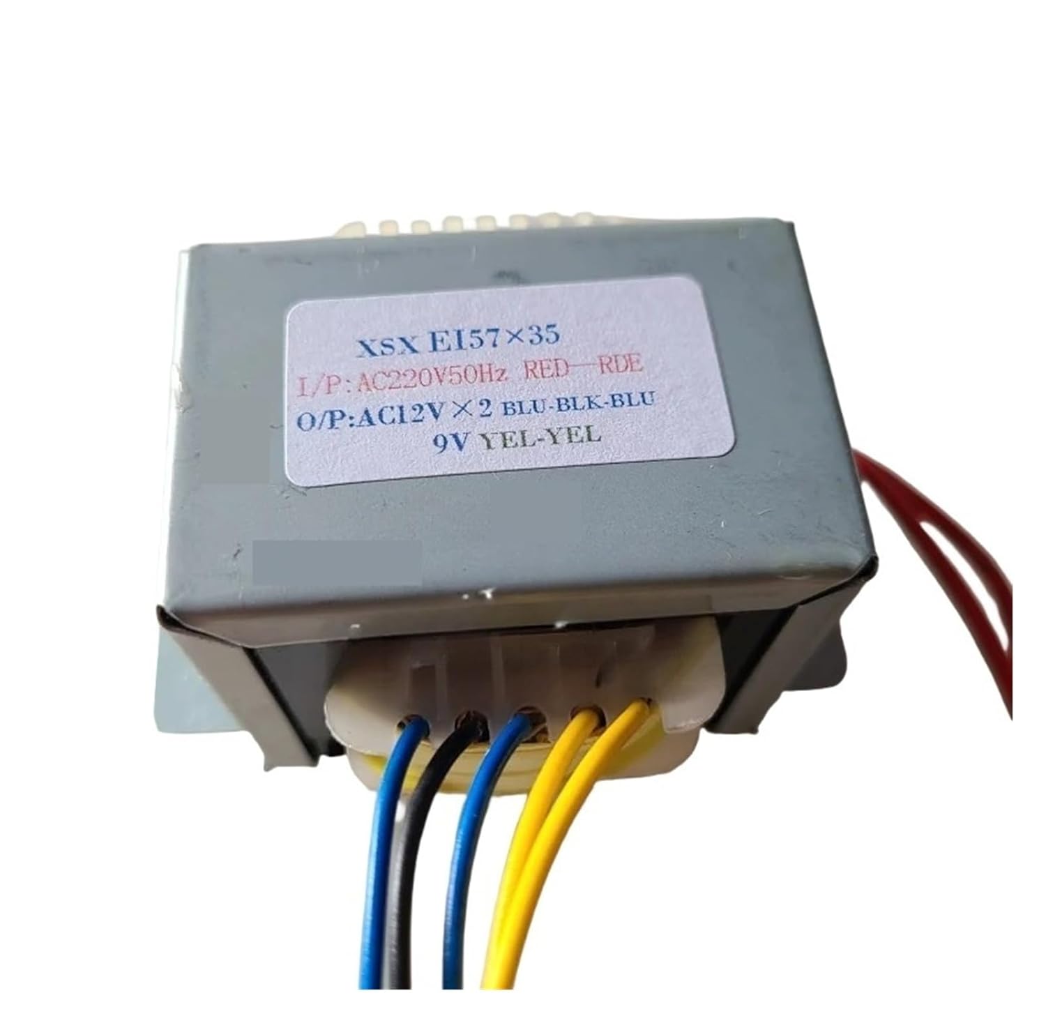 25W EI Transformer, Copper 220V to 12V-0-12V 9V 0.5A EI57*35 Terminal Multimedia Active Speaker Audio Amplifier Subwoofer