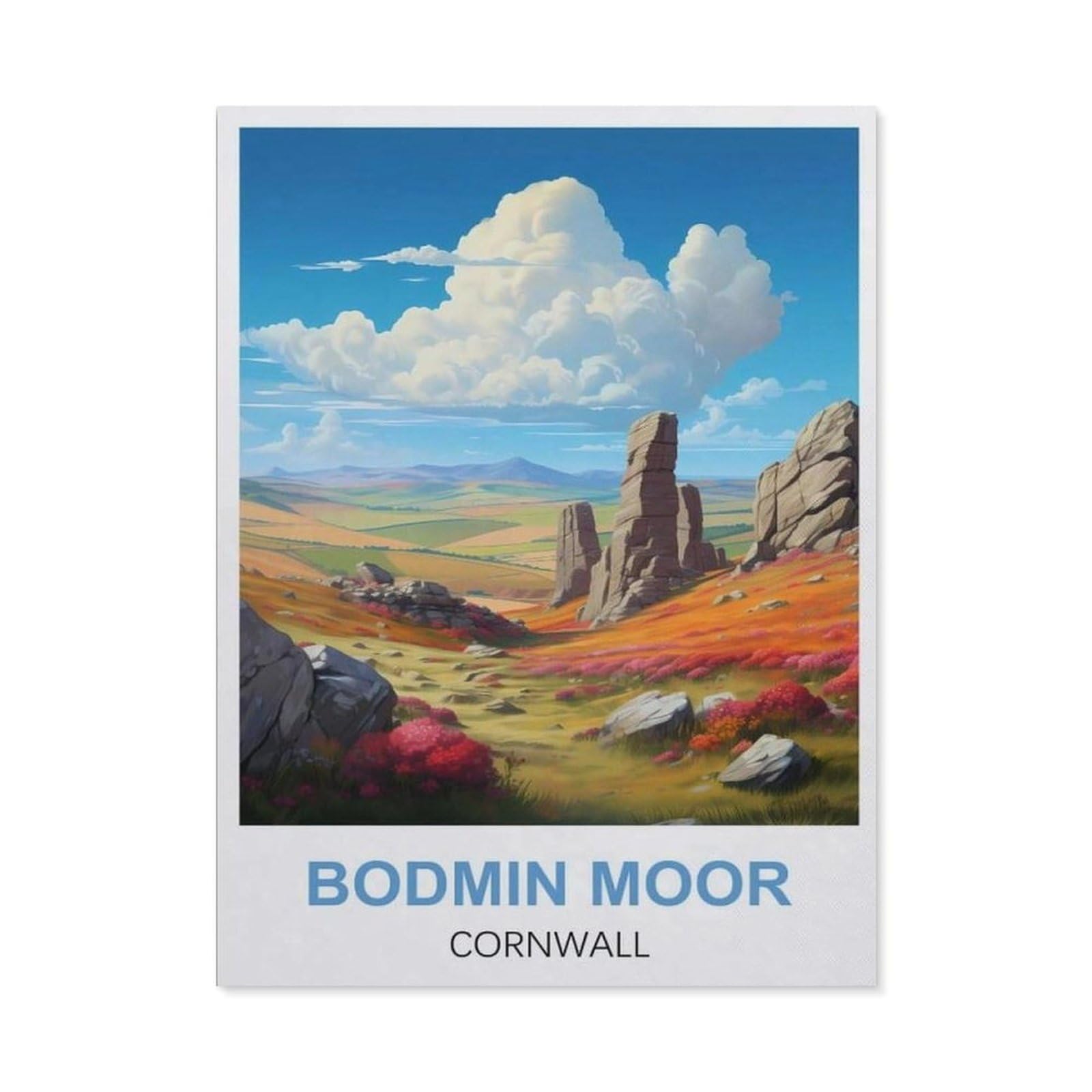 Funny Metal Tin Signs，Bodmin Moor Cornwall(15x30cm）