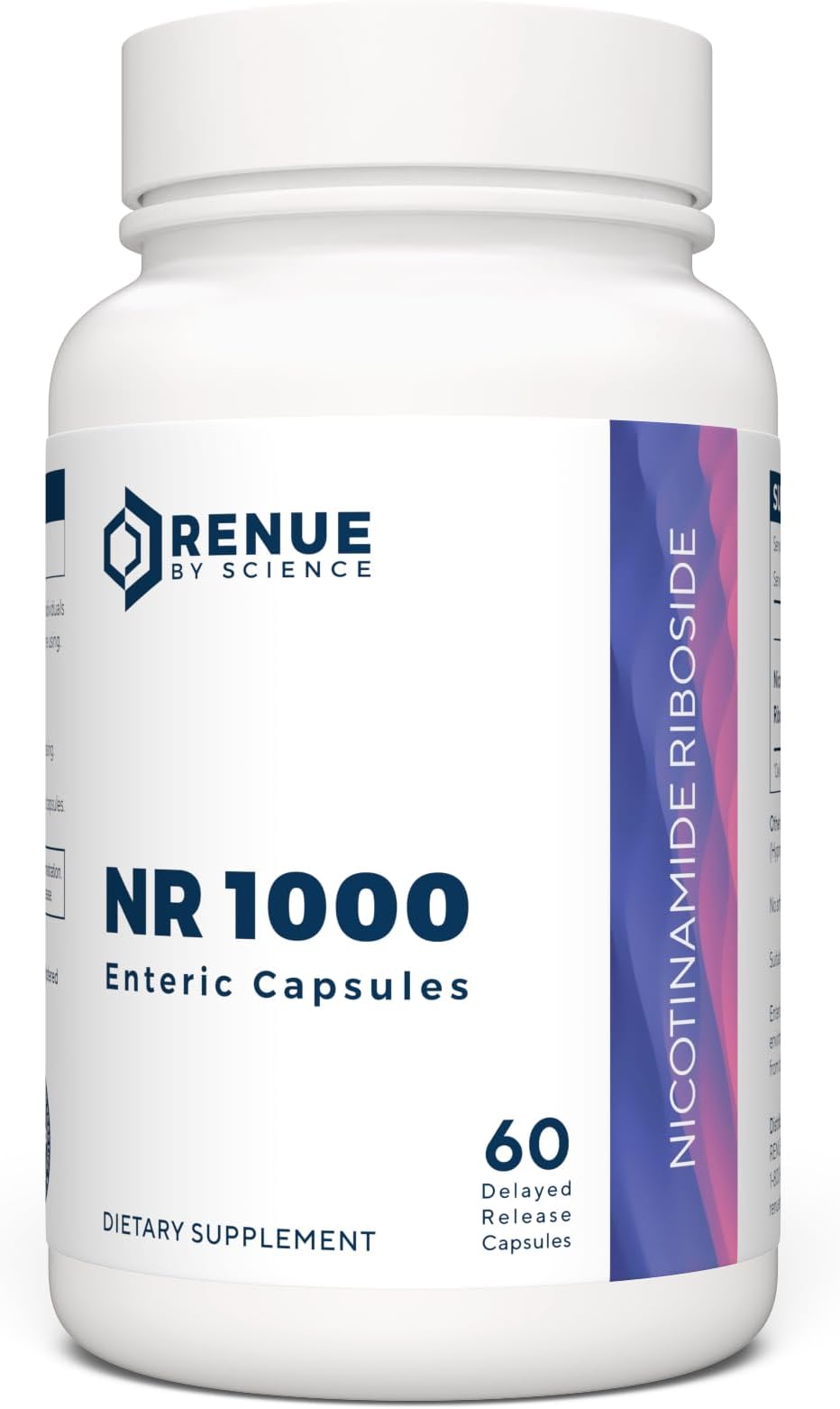 Nicotinamide Riboside | High Strength NAD Supplement | 60 Nicotinamide Enteric-Coated Capsules - 1000mg Nicotinamide Riboside per Serving | Manufactured in the USA Third-Party Tested