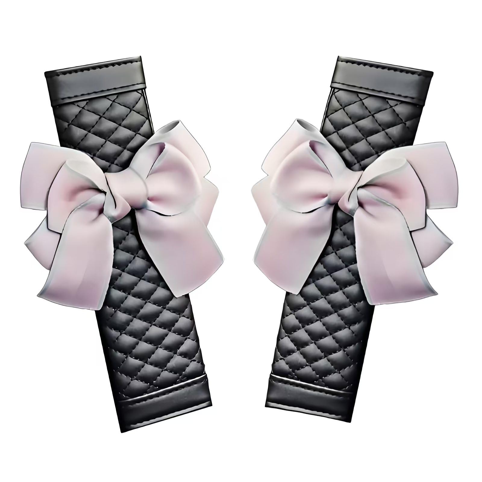 Juego de funda de cuero suave para cinturón de seguridad de coche y almohadillas para los hombros, conduce con comodidad, se adapt