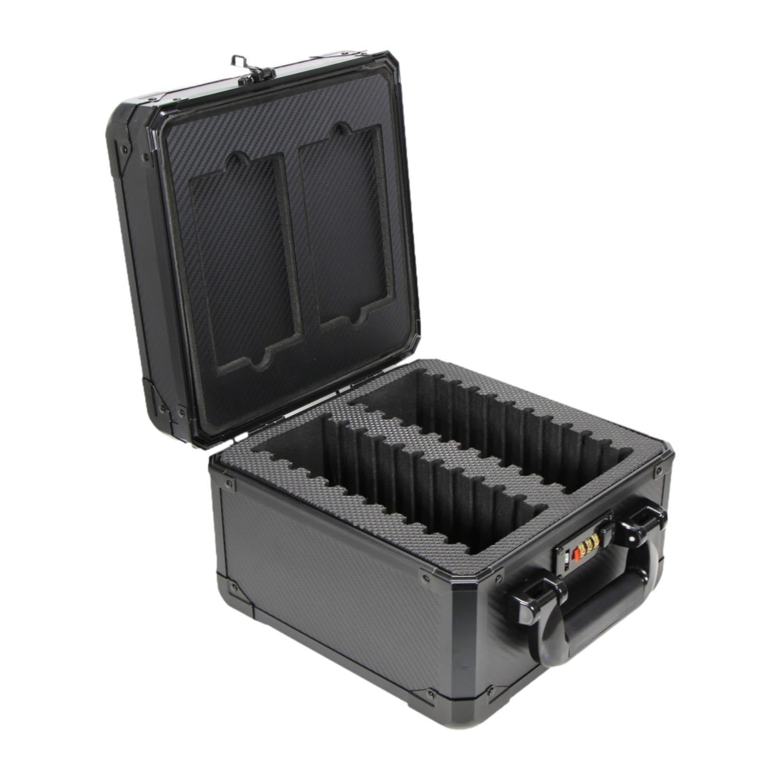 Estuche para Tarjetas Coleccionables Caja Archivadora Rígida Soporte de Cartas Expositor de Deportes en Marco de Aluminio Doble Nivel Adecuado para