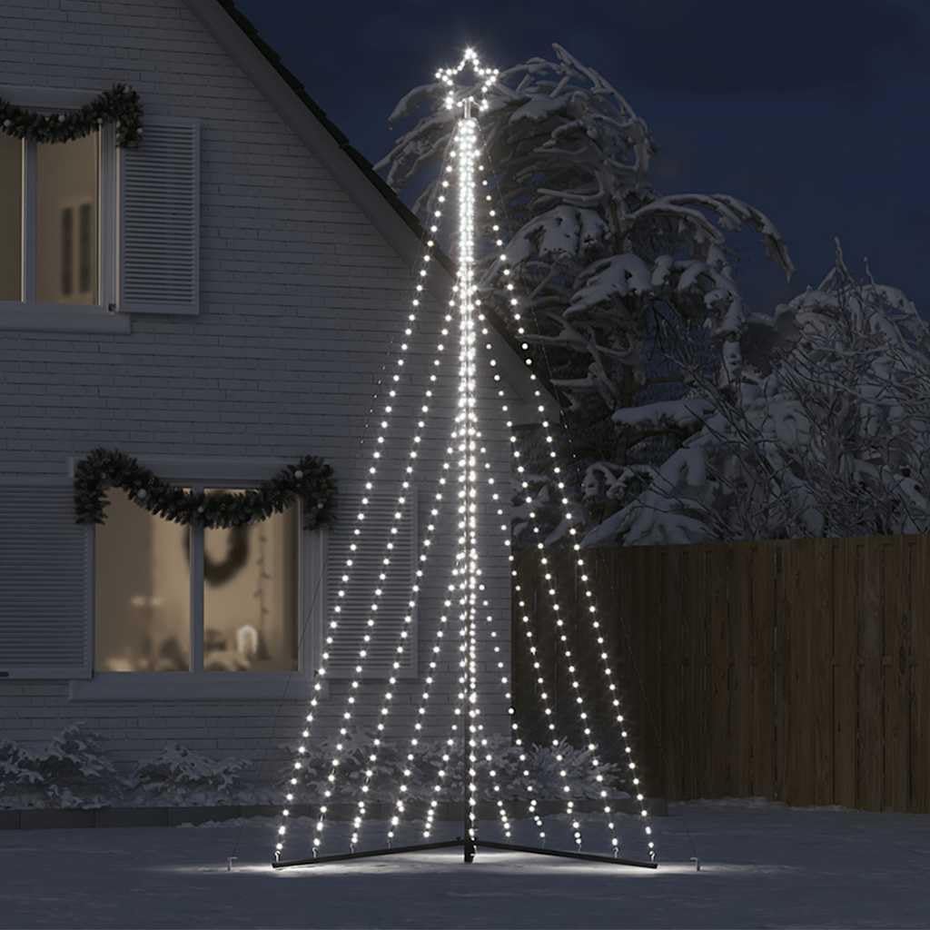 ShGaxin Weihnachtsbaum-Beleuchtung 570 LEDs Kaltweiß 399 cm, Weihnachtsbaum, Baum Außen, Christbaumlichterketten, Christbaum Außen - 4016441
