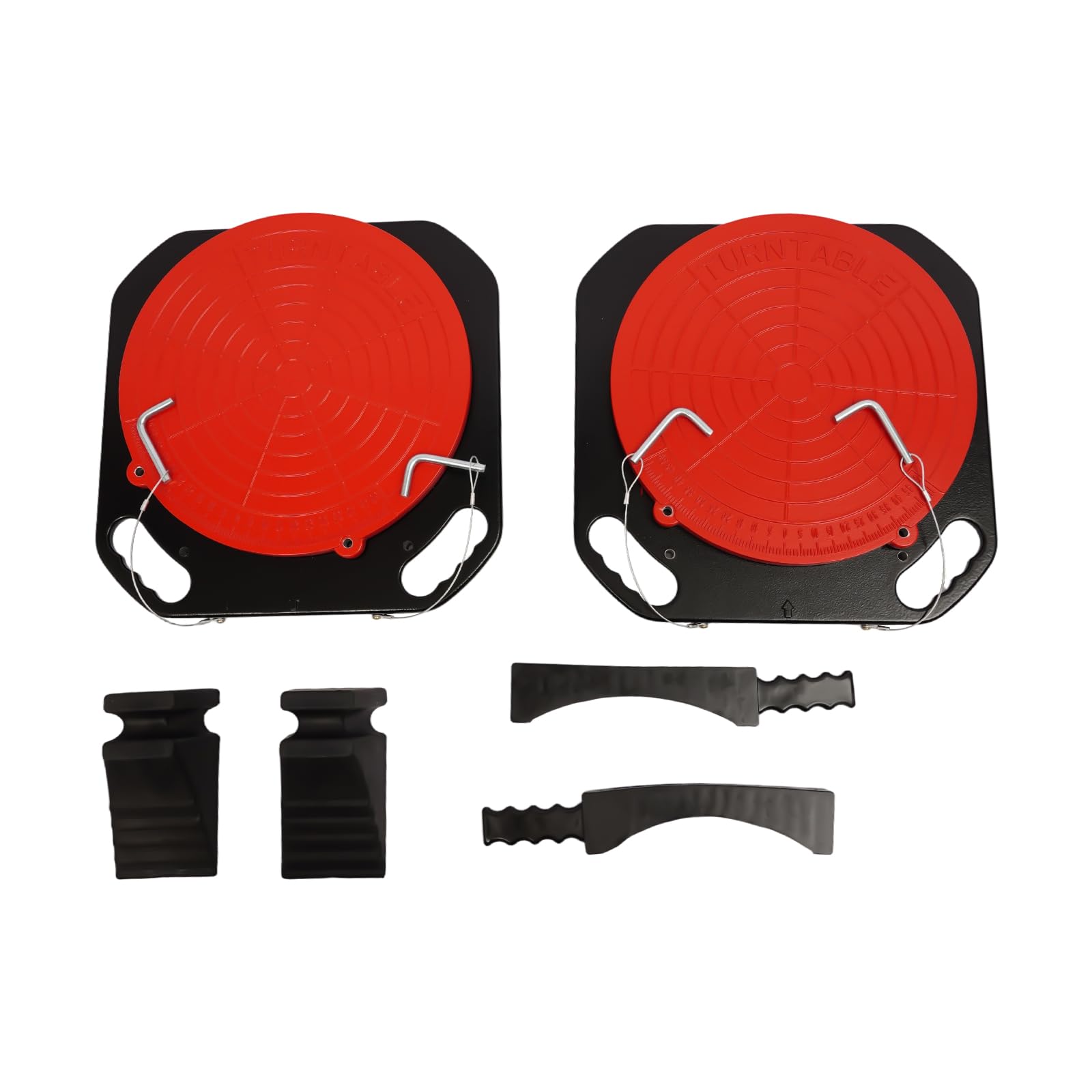 Piastre di allineamento ruote 360° in lega di magnesio 2 t 0-50° 2 pezzi per auto SUV